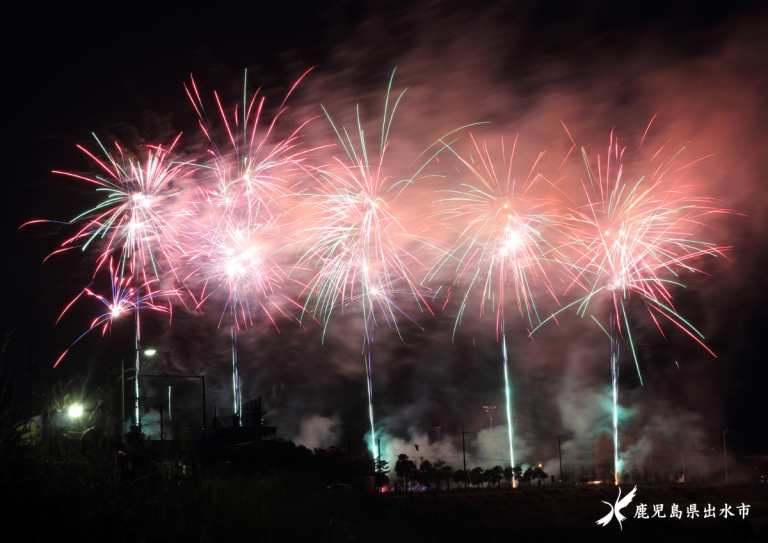 鶴翔祭の花火　４