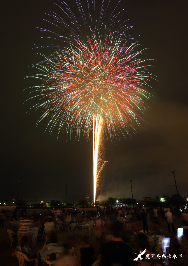 鶴翔祭の花火　３